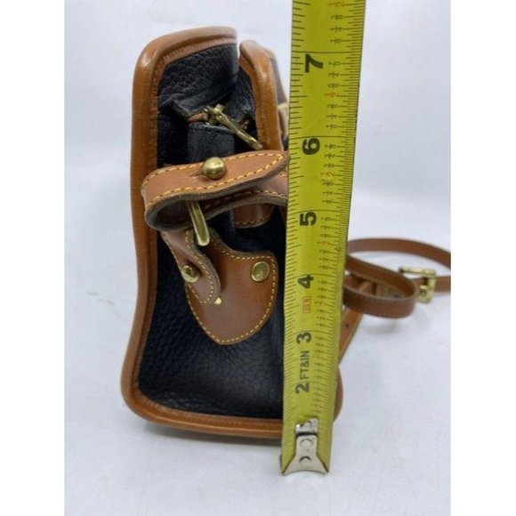 dooney and bourke vintage classic brown black leat - Picture 4 of 8